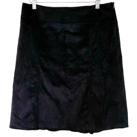 Piazza Sempione Made in Italy Black Cotton Blend A-line Skirt Size IT 44… - Picture 1 of 10